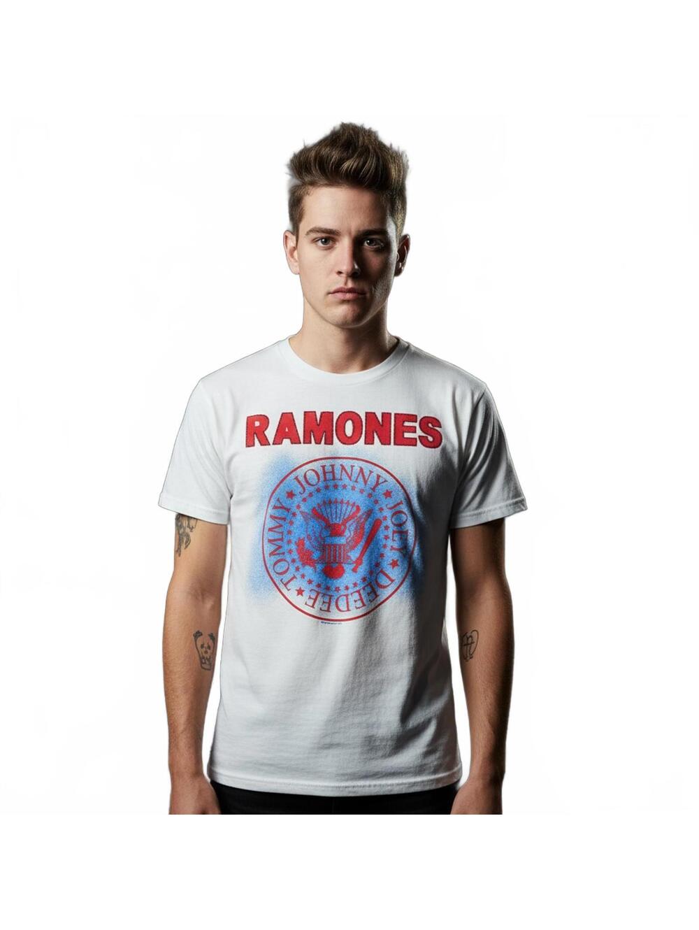 T-Shirt / Ramones White Graphic Band T-Shirt / XL (fits smaller) / New